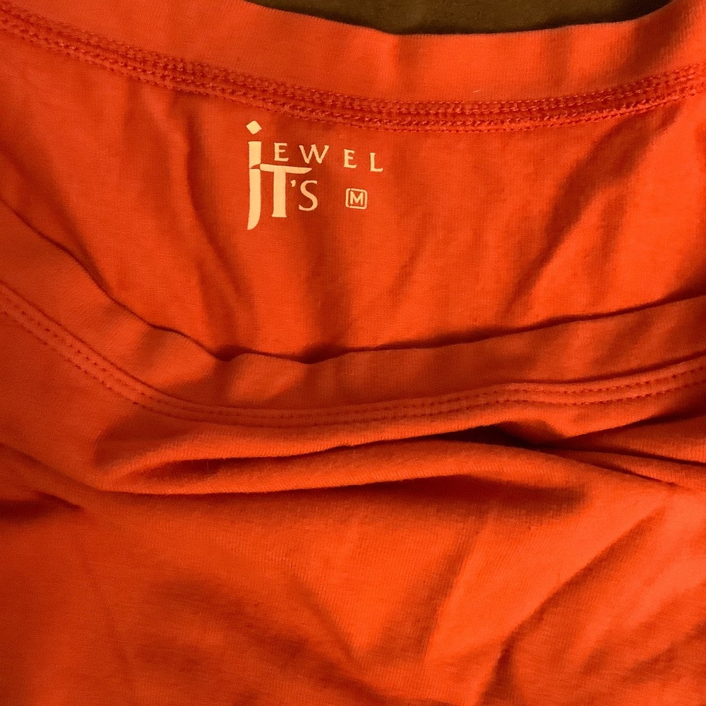 Orange off shoulder top